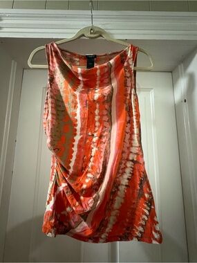 Ann Taylor Sleeveless Tie-Dye Top Size Small